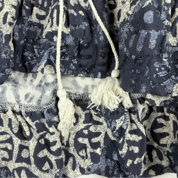 Free People Womens Beach Day Halter Mini Dress Blue Large - Picture 10 of 10